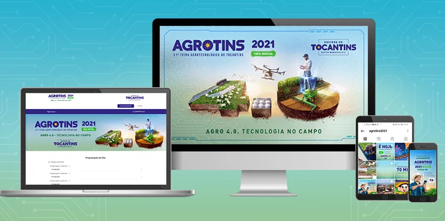 Agrotins 2021: Site e telas