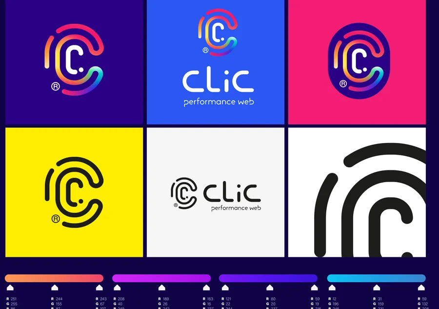 Clic: Cores da marca