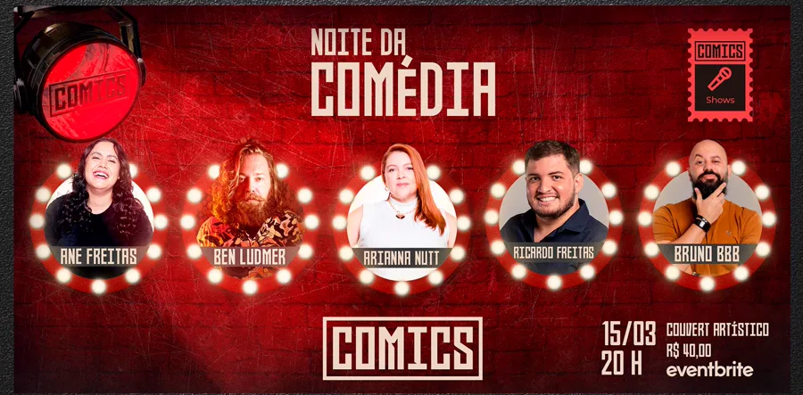 Comics: Programação de comediantes