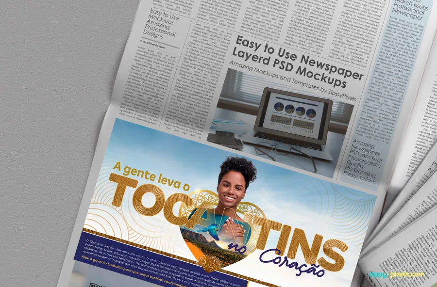 Governo do Tocantins: Anúncio de jornal