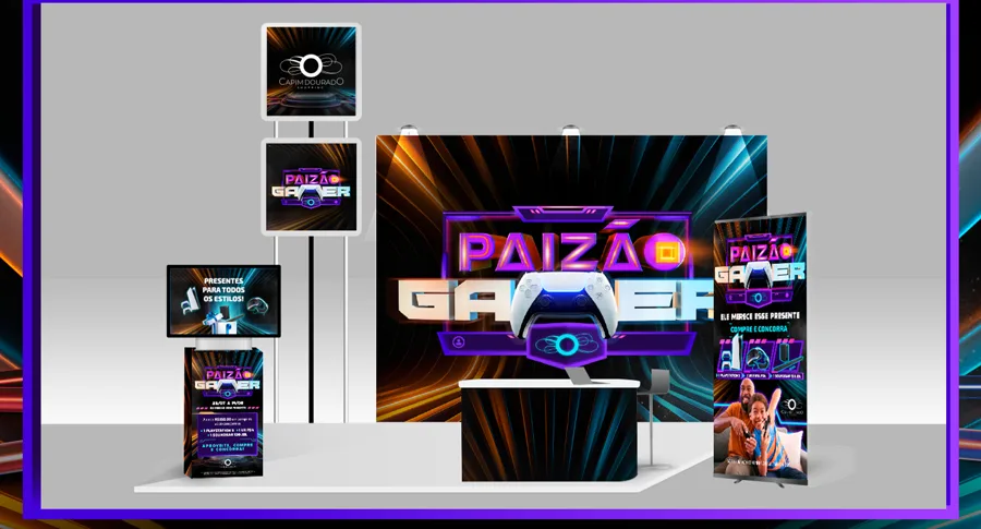 Paizão Gamer: Estande no shopping