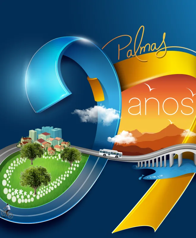 Palmas 27 anos: Detalhe do selo