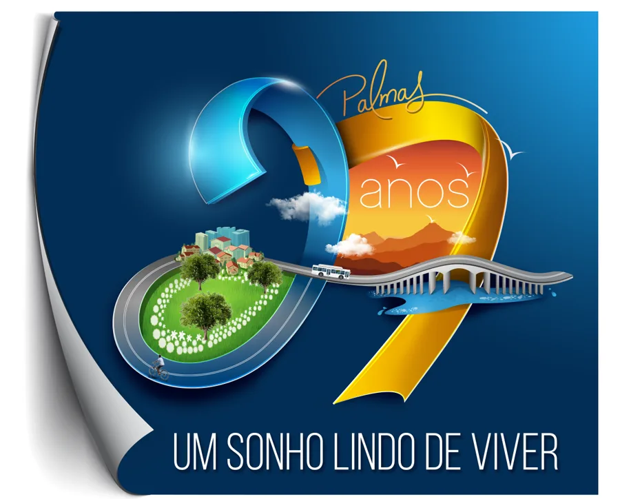 Palmas 27 anos: Selo