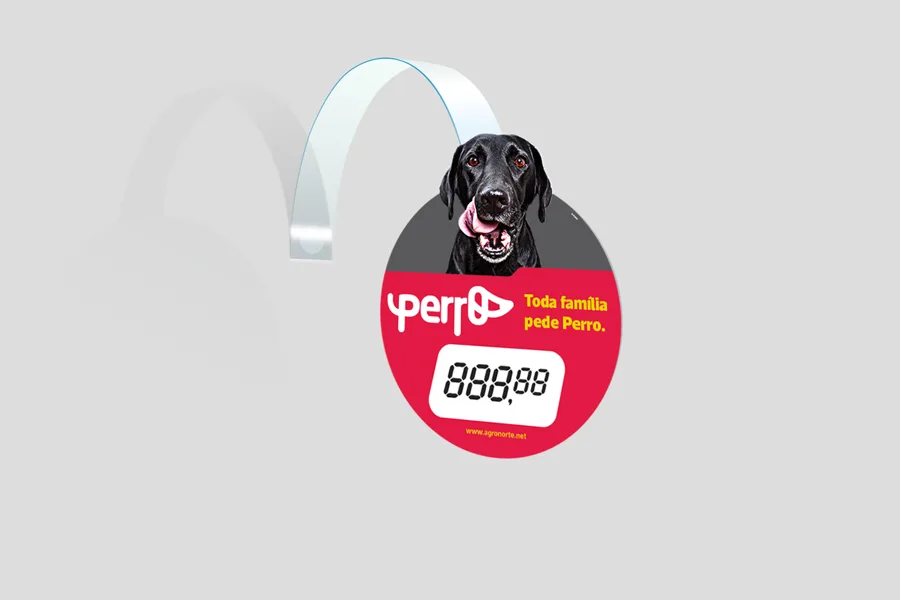 Perro: Wobbler de preço