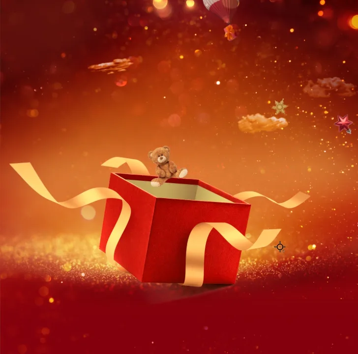 Presentes de Natal: Key visual animado