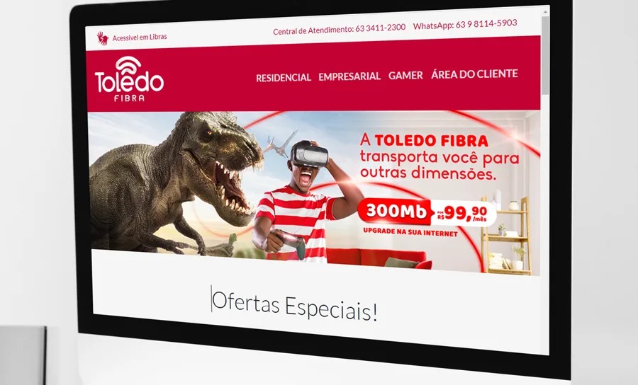 Toledo Fibra: Banner do site
