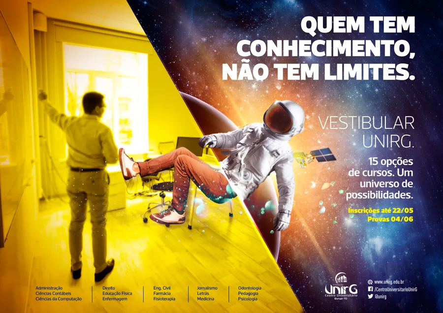 Vestibular UnirG 2017: Anúncio
